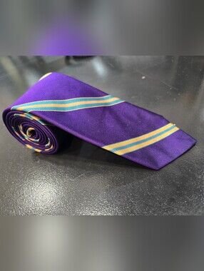 Vintage Filene's Savile Row Silk American Regimental Striped Tie